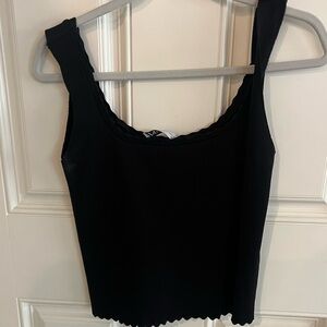 Zara Black Cropped top